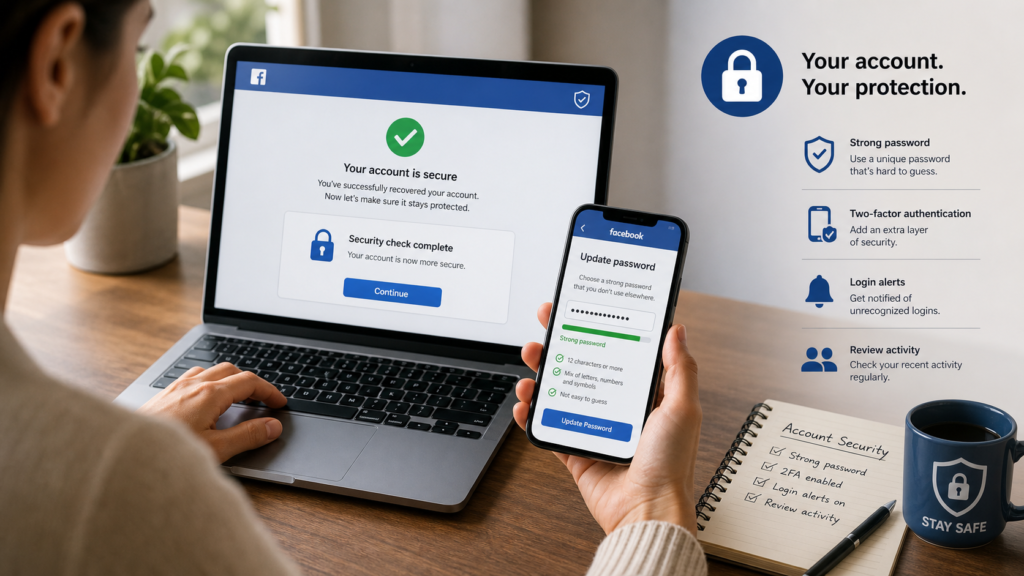 Sécuriser son compte Facebook après récupération