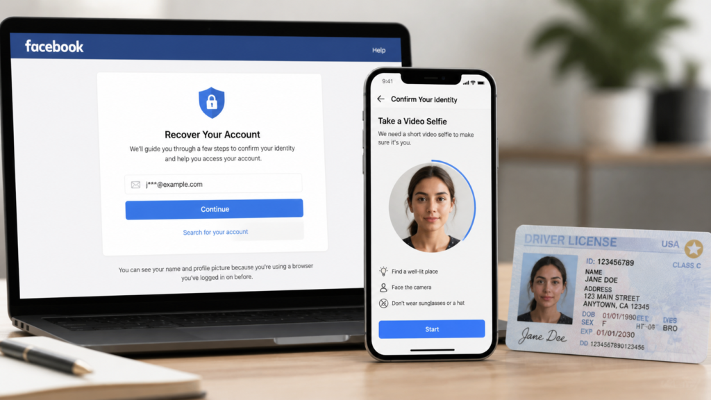 Débloquer un compte Facebook verrouillé avec vérification d’identité