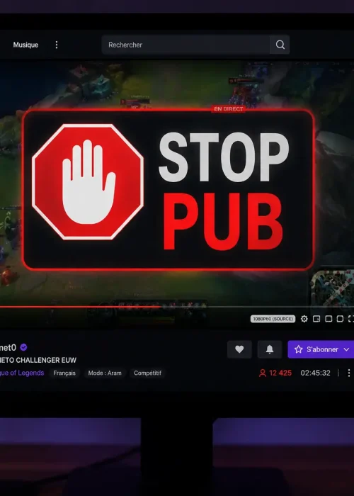 bloquer les pubs sur Twitch en 2026
